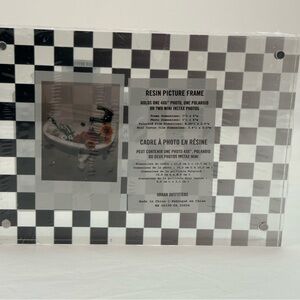 Urban Outfitters Monochrome Checkered Resin Frame